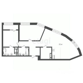 Продается 2-комн. квартира, 91 м²