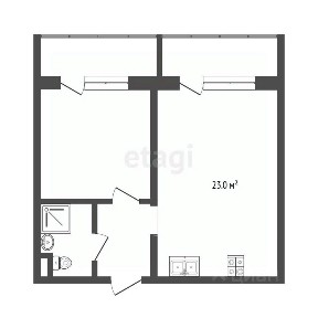 Продается 1-комн. квартира, 42,9 м²