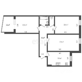 Продается 3-комн. квартира, 67 м²
