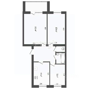 Продается 3-комн. квартира, 60,6 м²