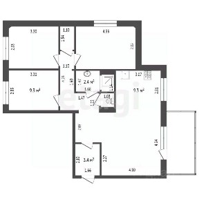 Продается 4-комн. квартира, 80 м²