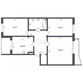 Продается 3-комн. квартира, 101,8 м²