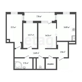Продается 3-комн. квартира, 74,8 м²