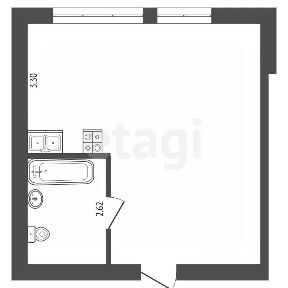 Продается 1-комн. квартира, 35,4 м²