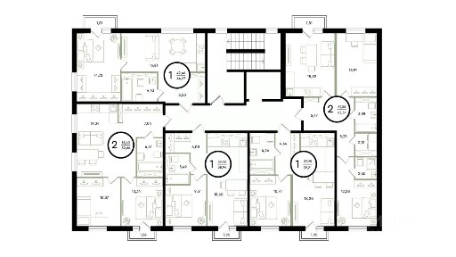Продается 2-комн. квартира, 52,66 м²