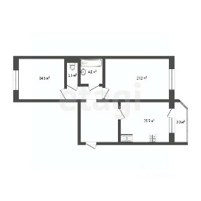 Продается 2-комн. квартира, 67,8 м²