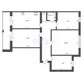 Продается 4-комн. квартира, 76,7 м²