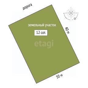 Продается участок, 12 сот.