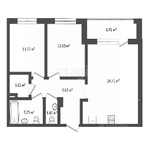 Продается 2-комн. квартира, 70,7 м²