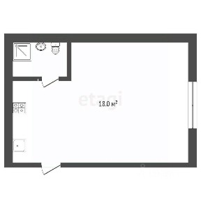 Продается студия, 18,5 м²