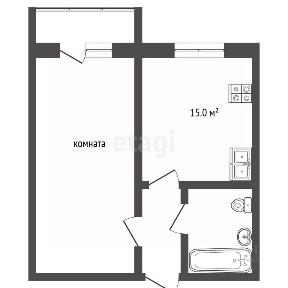 Продается 1-комн. квартира, 39,6 м²