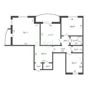 Продается 3-комн. квартира, 125 м²