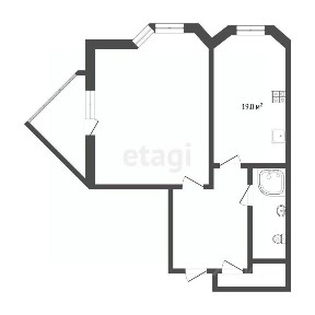 Продается 1-комн. квартира, 50,6 м²