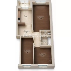 Продается 3-комн. квартира, 67,9 м²