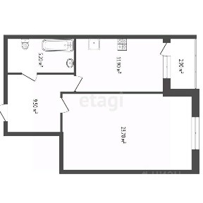 Продается 1-комн. квартира, 49,2 м²