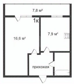 Продается 1-комн. квартира, 31,1 м²