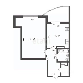 Продается 1-комн. квартира, 40,9 м²