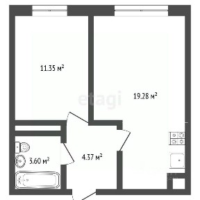 Продается 1-комн. квартира, 40 м²