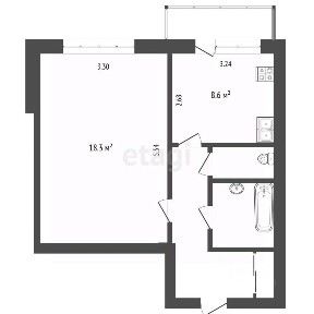 Продается 1-комн. квартира, 37,9 м²