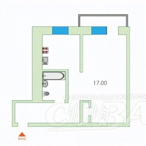 Продается 1-комн. квартира, 30 м²