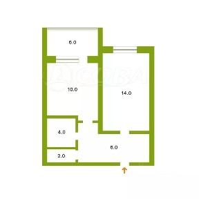 Продается 1-комн. квартира, 36,1 м²