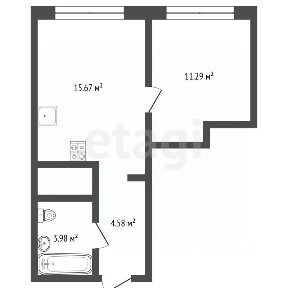 Продается 1-комн. квартира, 35,5 м²
