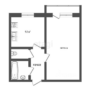 Продается 1-комн. квартира, 33,1 м²