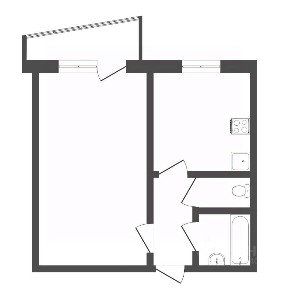 Продается 1-комн. квартира, 33,3 м²