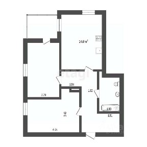 Продается 2-комн. квартира, 57 м²