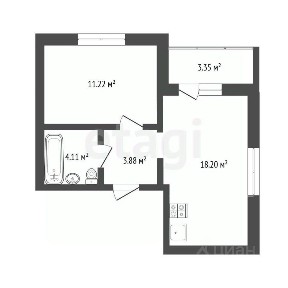 Продается 1-комн. квартира, 37,1 м²