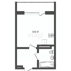 Продается студия, 25,2 м²