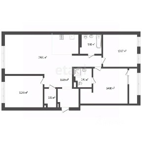 Продается 3-комн. квартира, 96,4 м²