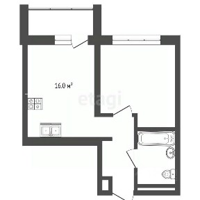 Продается 1-комн. квартира, 39,2 м²