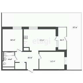 Продается 2-комн. квартира, 90,5 м²