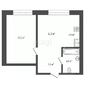 Продается 1-комн. квартира, 35 м²