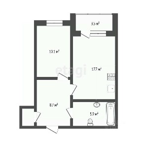 Продается 1-комн. квартира, 44 м²