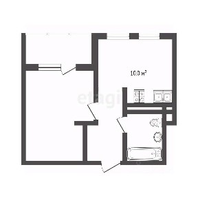 Продается студия, 29,3 м²