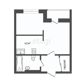 Продается студия, 30,5 м²