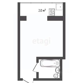 Продается студия, 16,5 м²