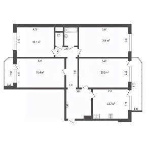 Продается 4-комн. квартира, 114 м²