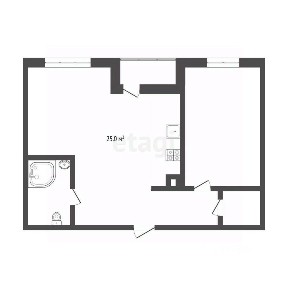 Продается 2-комн. квартира, 55 м²