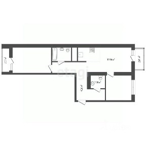 Продается 2-комн. квартира, 71,26 м²
