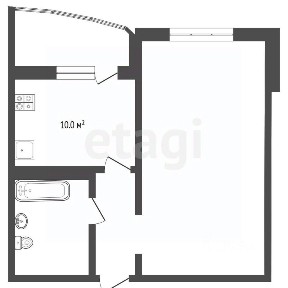 Продается 1-комн. квартира, 43,3 м²