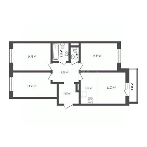 Продается 3-комн. квартира, 84 м²
