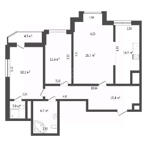 Продается 3-комн. квартира, 104 м²