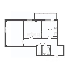 Продается 2-комн. квартира, 65,1 м²