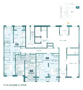 Продается 1-комн. квартира, 54,35 м²