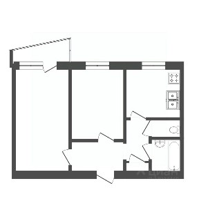 Продается 2-комн. квартира, 52,8 м²