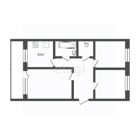 Продается 3-комн. квартира, 59,6 м²