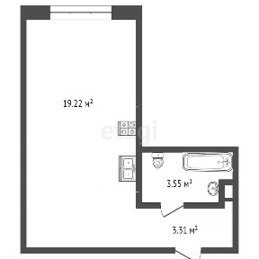 Продается студия, 26 м²